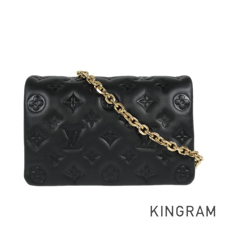 ルイ・ヴィトン Louis Vuitton ショルダーバッグ ポシェット クッサン M80742 ブラック モノグラム エンボス 【中古】 楽天市場】ルイ・ヴィトン Louis Vuitton ショルダーバッグ ポシェット