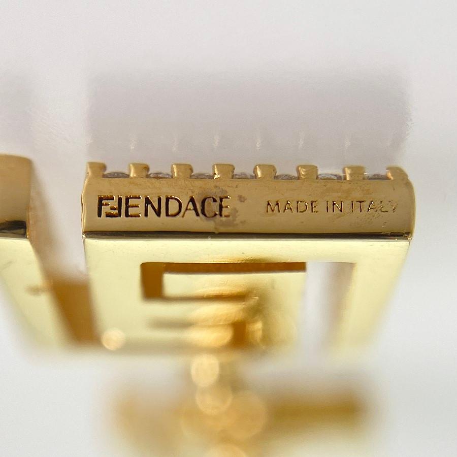 FENDI（フェンディ） ピアス GP ラインストーン ftj【中古