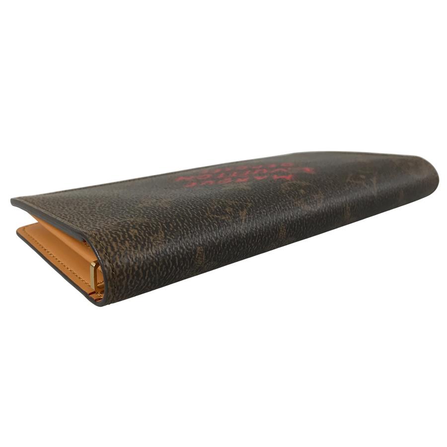 【極美品】ルイヴィトン　ポルトフォイユトレゾール　モノグラム　二つ折り財布　茶色 LOUIS VUITTON（ルイ・ヴィトン） モノグラム ダスト ポルトフォイユ