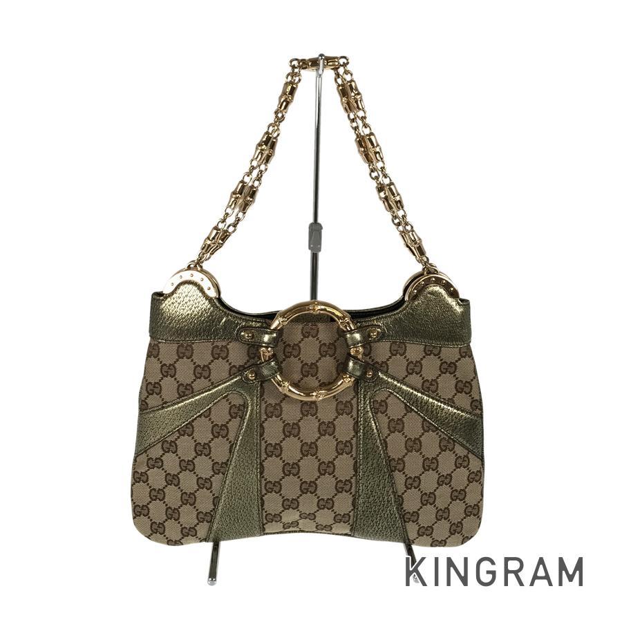 GUCCI（グッチ） バンブー GGキャンバス 135962 ハンドバッグ ftj