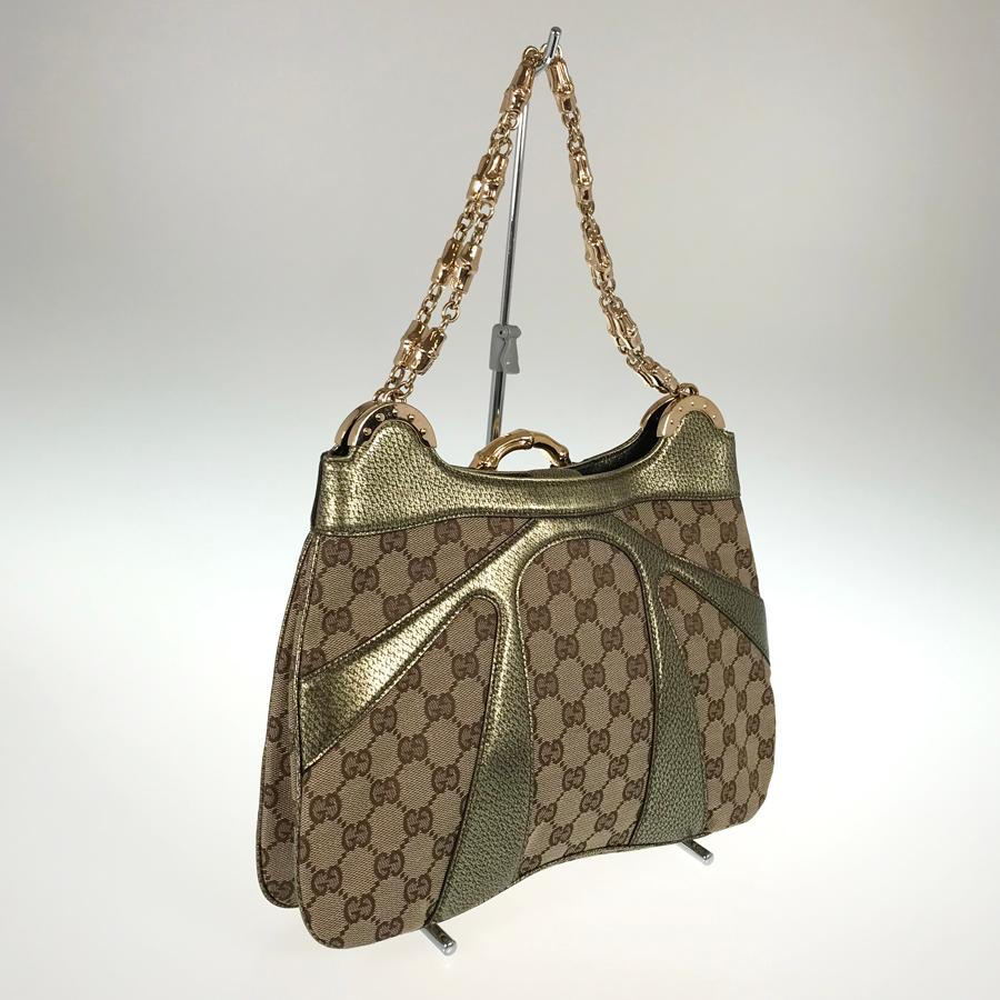GUCCI グッチ バンブーハンドルバッグ GUCCI グッチ バンブー GGキャンバス 135962 ハンドバッグ ftj