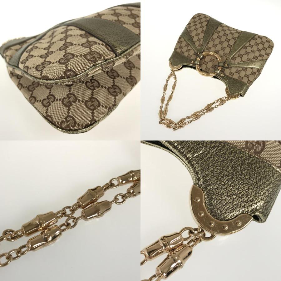 GUCCI グッチ バンブーハンドルバッグ GUCCI グッチ バンブー GGキャンバス 135962 ハンドバッグ ftj