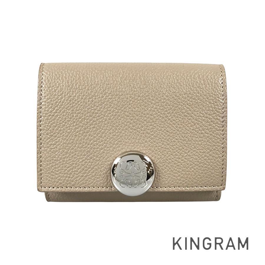LOEWE（ロエベ） ペブル トライフォールド ウォレット CANBTR2X03 三 