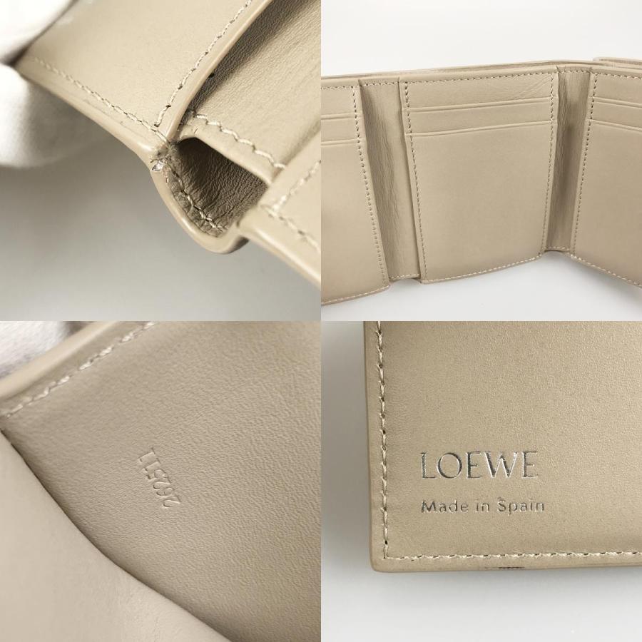 LOEWE（ロエベ） ペブル トライフォールド ウォレット CANBTR2X03 三 