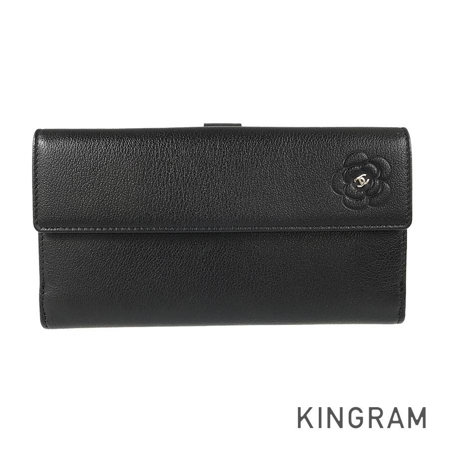 CHANEL シャネルバタフライカメリアラウンドファスナー長財布