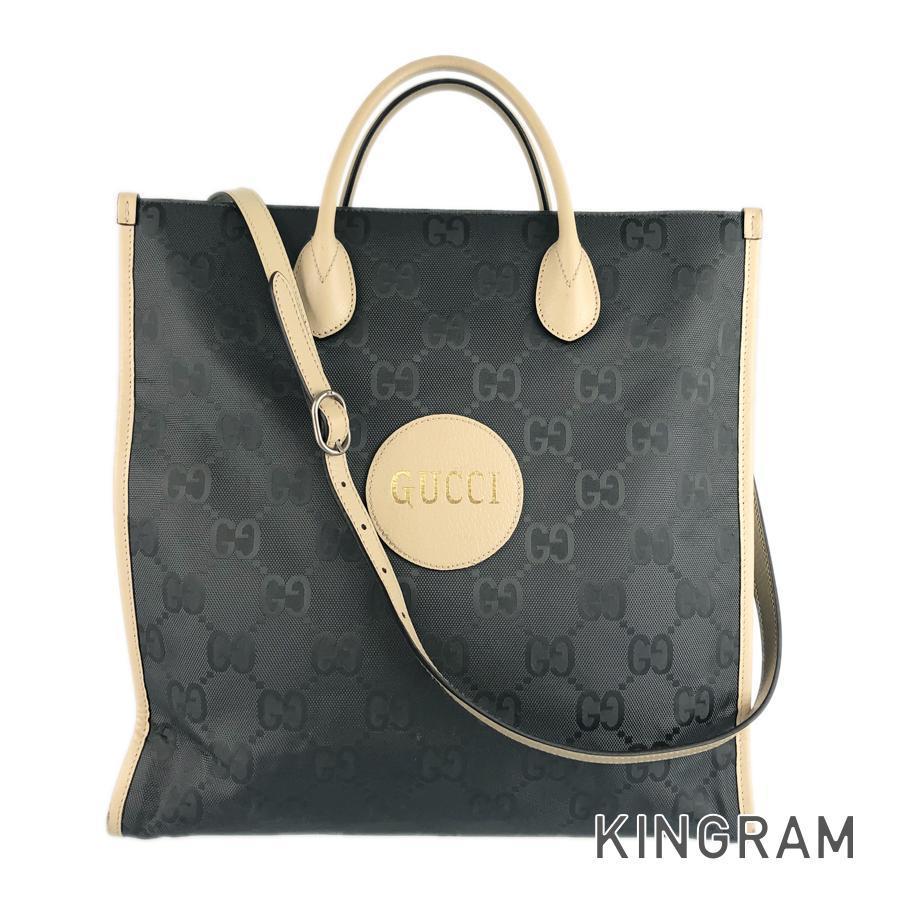 グッチ メンズ トートバッグ オフ ザ グリッド グレー ベージュ レザー ナイロン トートバッグ Rkd 中古 Rkd キングラムモール 通販 Yahoo ショッピング