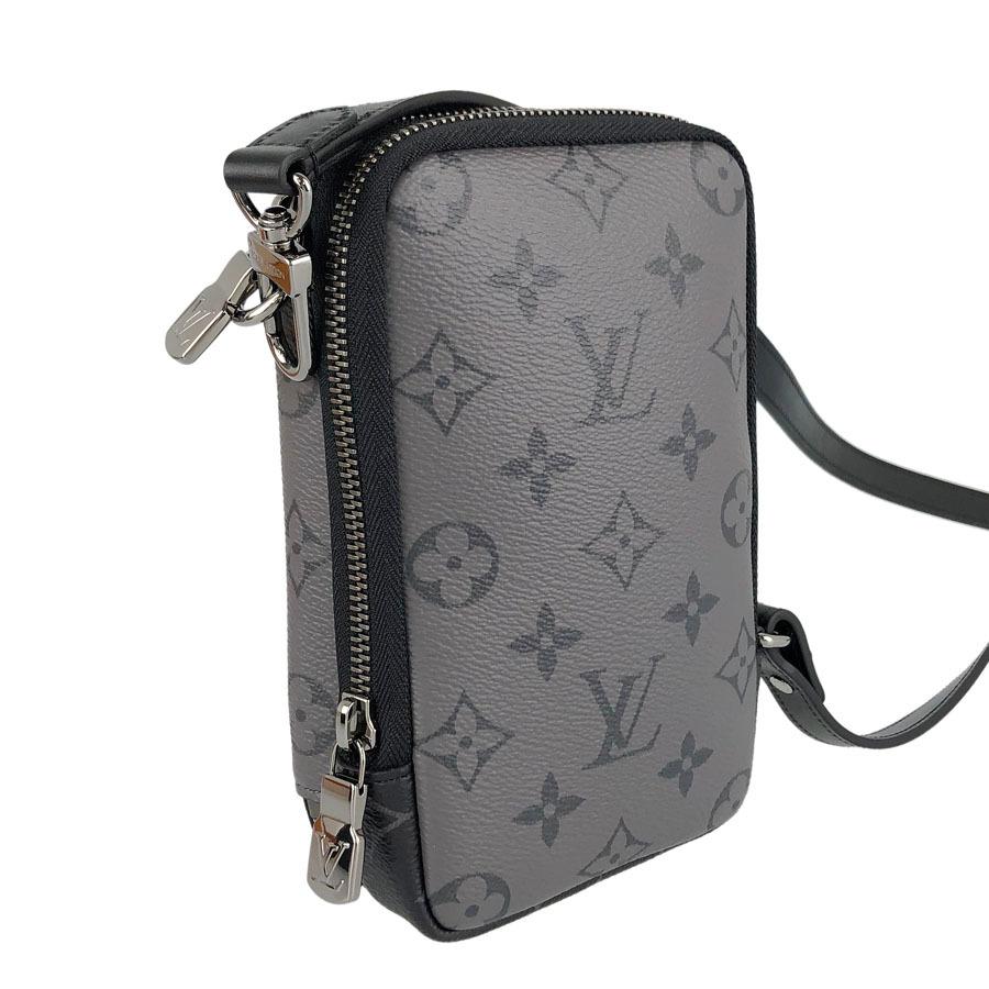 若者の大愛商品 ダブル・フォンポーチ ☆ モノグラム 黒 ボディー