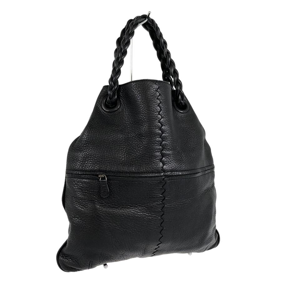 ボッテガヴェネタ ディアスキン 巾着 ハンドバッグ 147716 ブラック