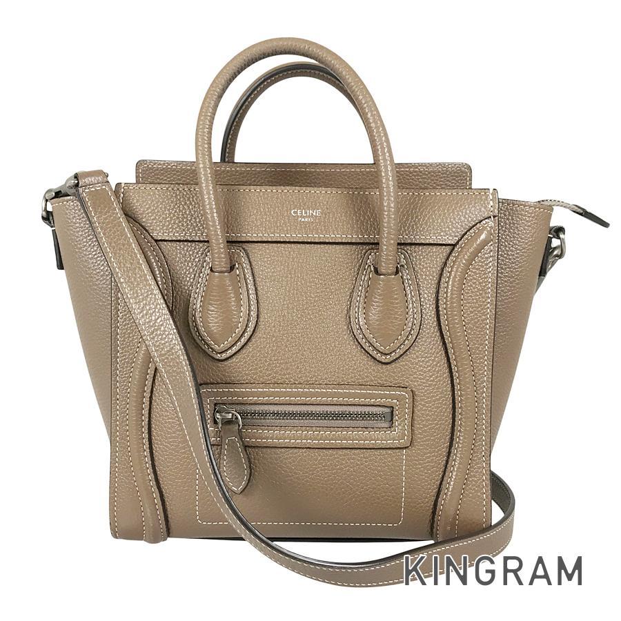 CELINE（セリーヌ） ラゲージ ナノショッパー ハンドバッグ sh【中古
