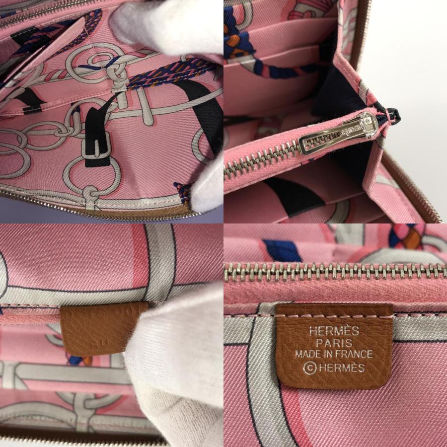 HERMES エルメス アザップ ロング シルクイン 長財布 ラウンド