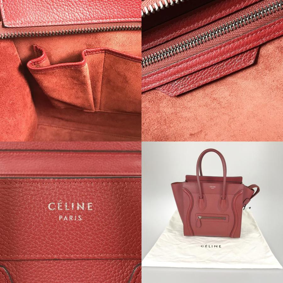 CELINE（セリーヌ） ラゲージ マイクロ トートバッグ sh【中古 
