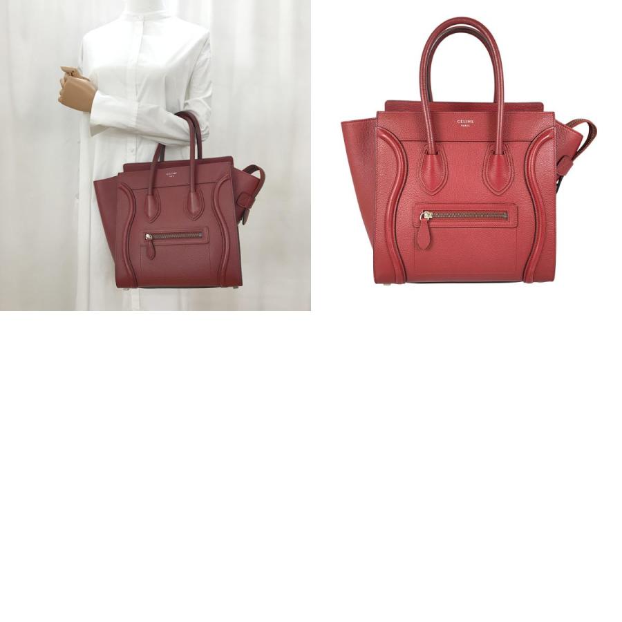 CELINE（セリーヌ） ラゲージ マイクロ トートバッグ sh【中古 
