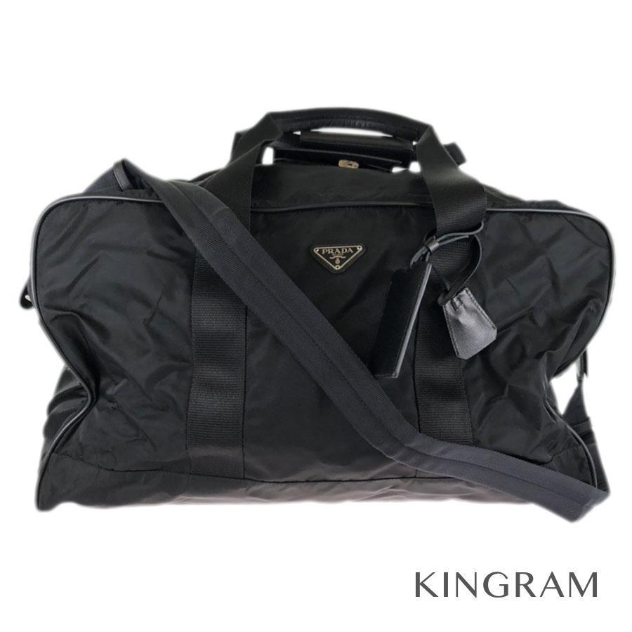 プラダ ロゴプレート 2way ショルダー V70 ブラック ナイロン レザー ボストンバッグ Sm 中古 Sm キングラムモール 通販 Yahoo ショッピング