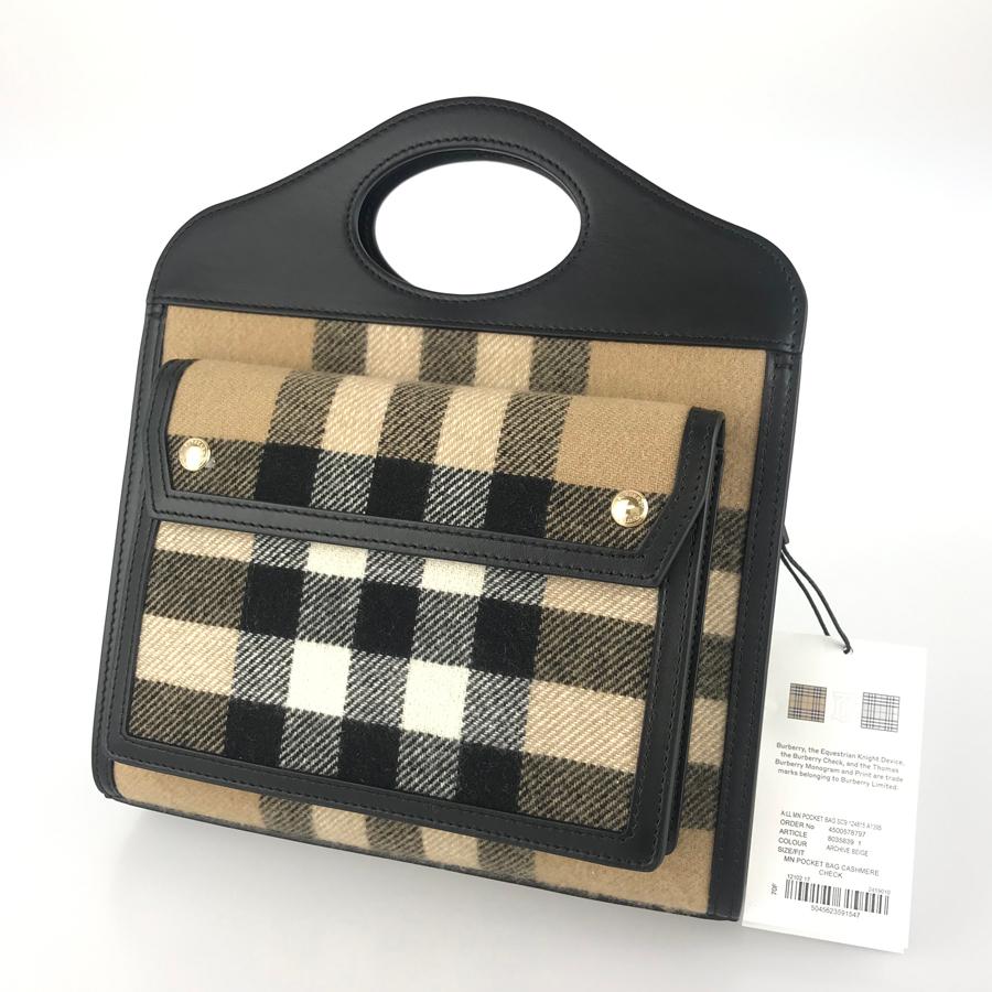 バーバリー ミニ ポケット バッグ チェック 2WAY ショルダーバッグ