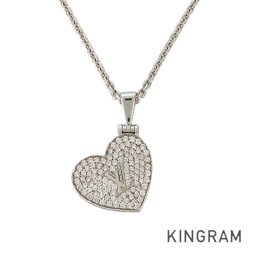 ルイヴィトンのハートロケットペンダント