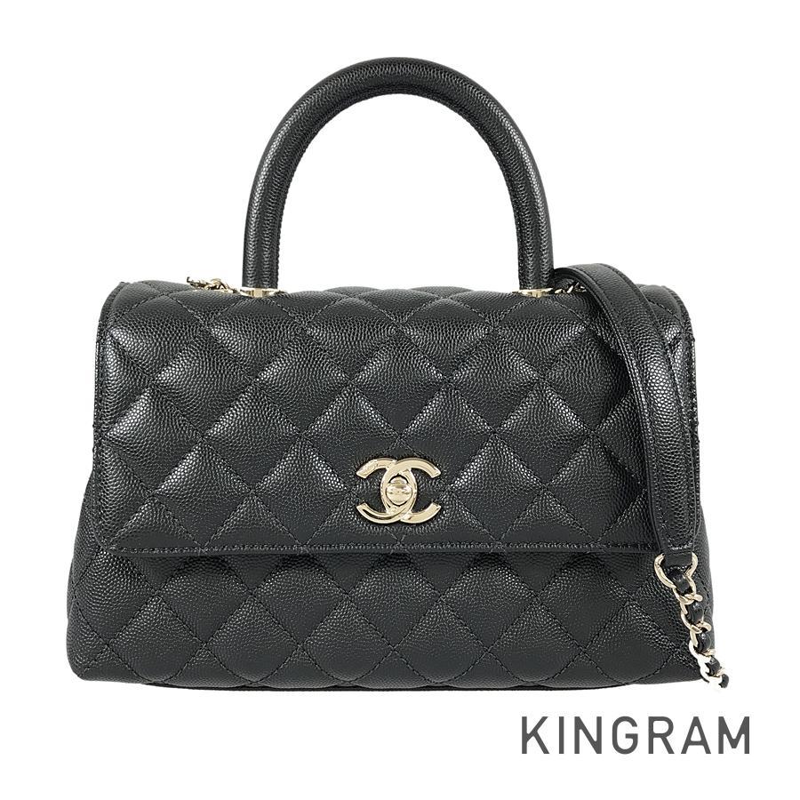 値下げ　中古　シャネル　黒ハンドバッグ CHANEL（シャネル） ココハンドル XS ハンドバッグ ssh【中古
