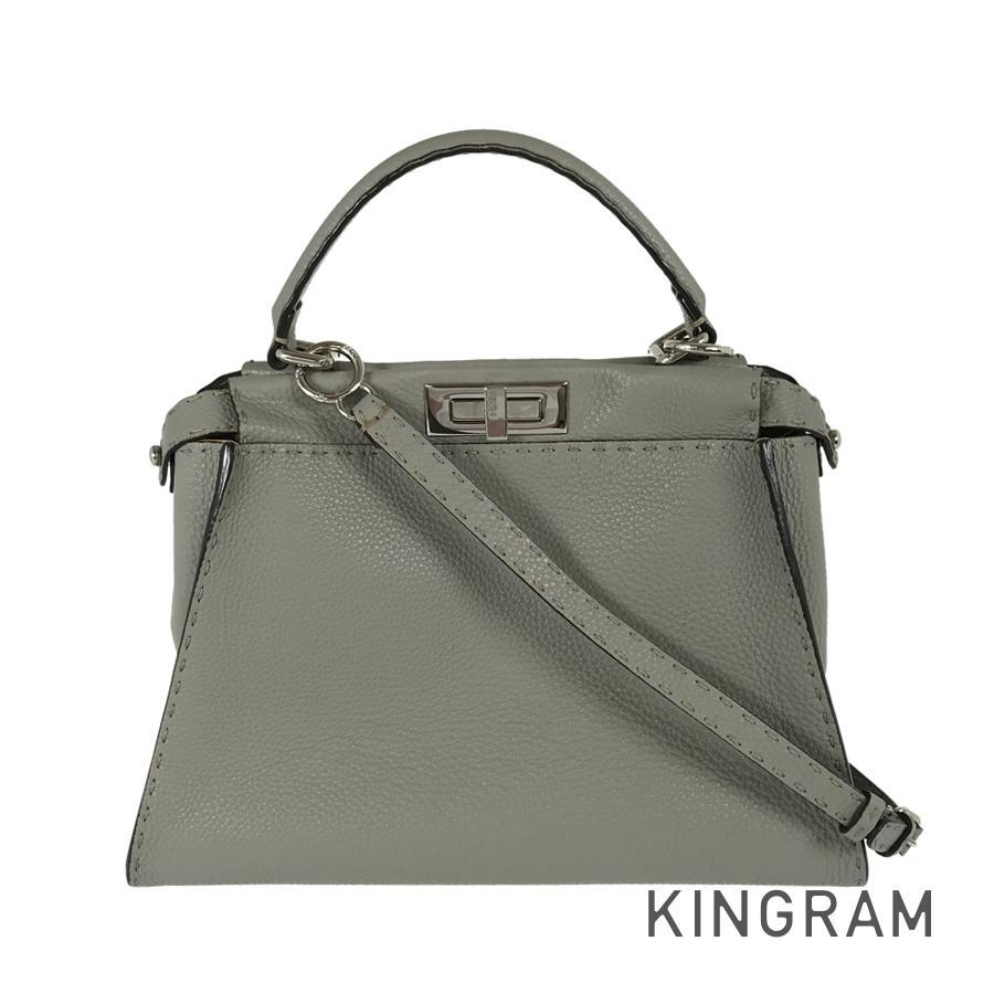 フェンディ FENDI ハンドバッグ ピーカブー 8BN226 グレー