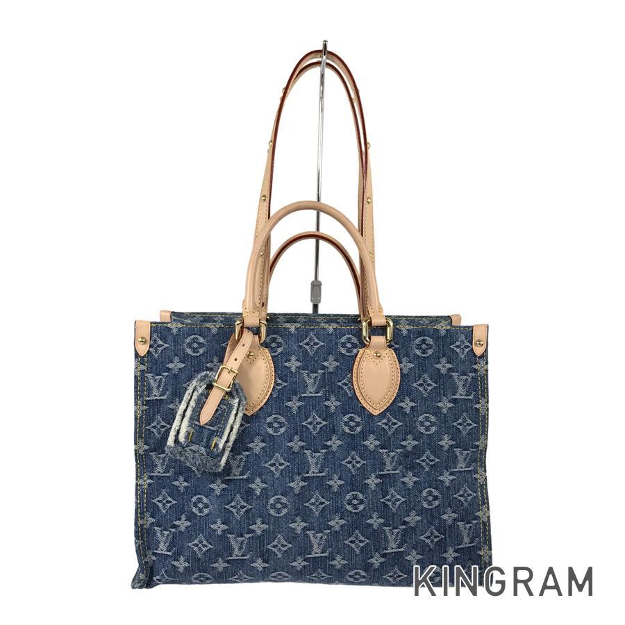 ルイ・ヴィトンオンザゴーmm LOUIS VUITTON ルイ・ヴィトン モノグラム デニム オンザゴー MM