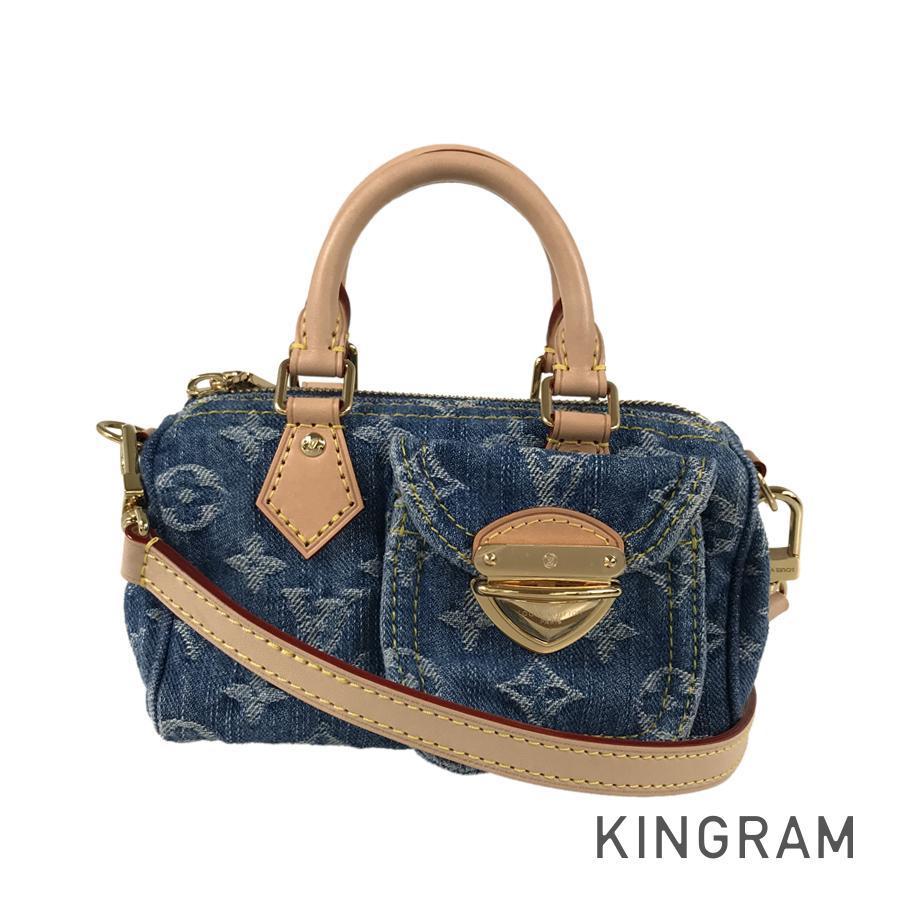 LOUIS VUITTON ルイ・ヴィトン モノグラム デニム LVリミックス ナノ  