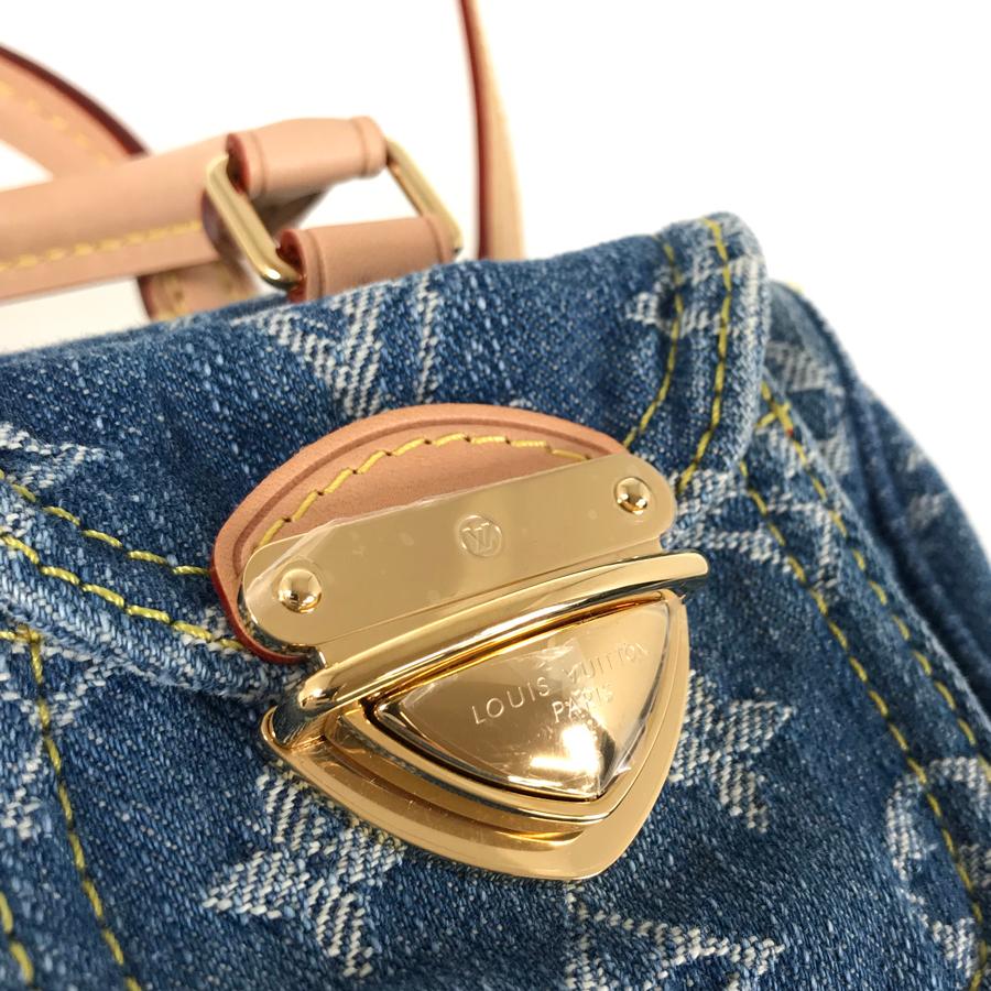 LOUIS VUITTON ルイ・ヴィトン モノグラム デニム LVリミックス ナノ  