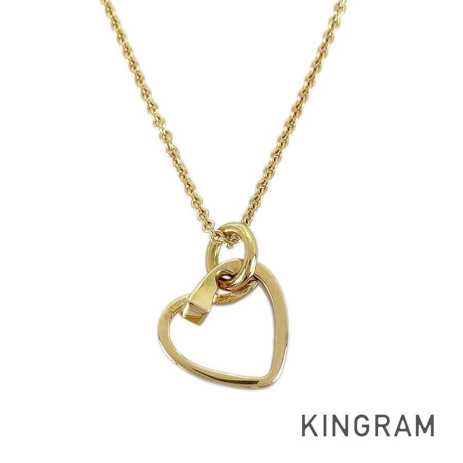 HERMES エルメス シェーヌダンクル アミュレット ハート ネックレス