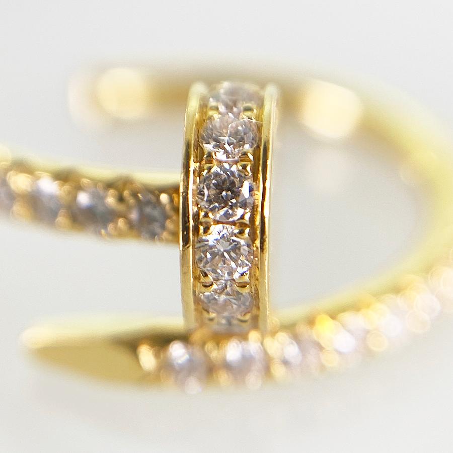 Cartier カルティエ ジュストアンクル パヴェ 片耳 ピアス ss【中古