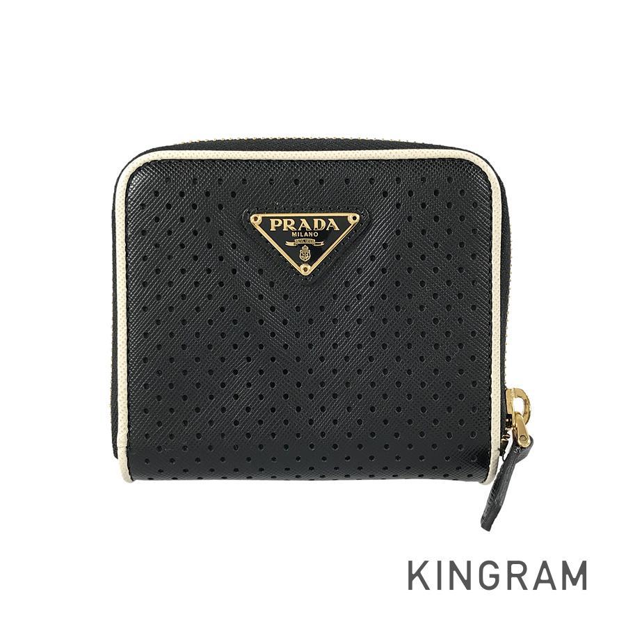 PRADA プラダ サフィアーノ FORI 1M0522 二つ折り財布 st【中古  