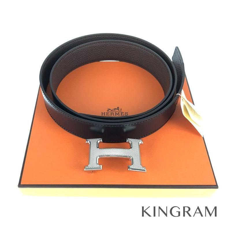 世界有名な Hベルト コンスタンス Hermes エルメス ブラック ブラウン Te 中古 ベルト メンズ ボックスカーフ トゴ 財布 帽子 ファッション小物 Www Smssvg Org