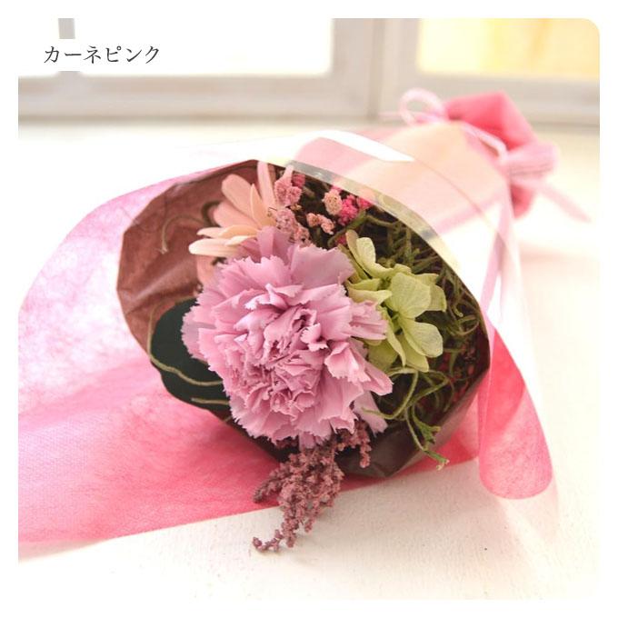プリザーブドフラワー 花束 ミニ ブーケ プチブーケ カーネー ション