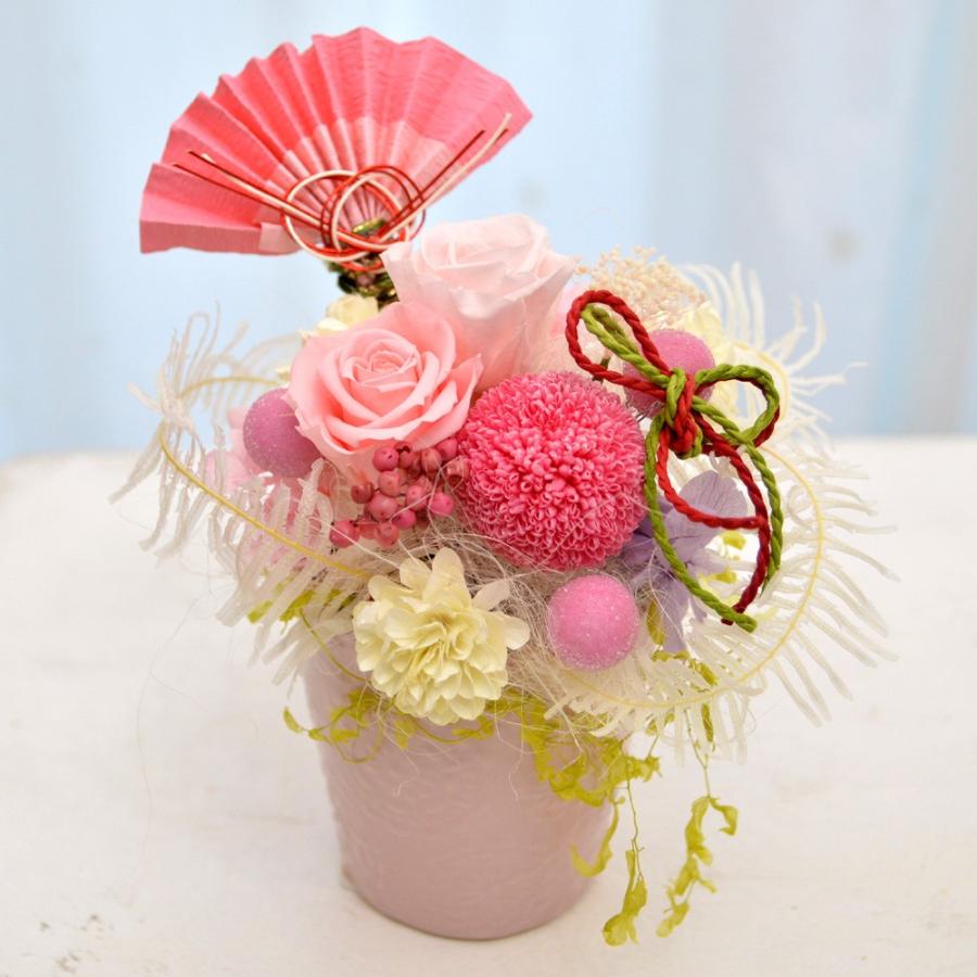 プリザーブドフラワー ギフト 桃華 アレンジ 和風 春 モダン 母の日