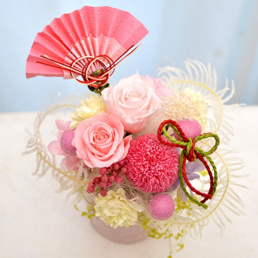 プリザーブドフラワー ギフト 桃華 アレンジ 和風 春 モダン 母の日