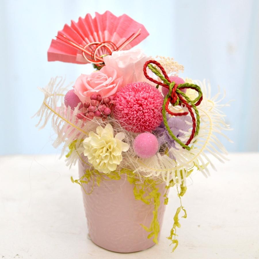 プリザーブドフラワー ギフト 桃華 アレンジ 和風 春 モダン 母の日