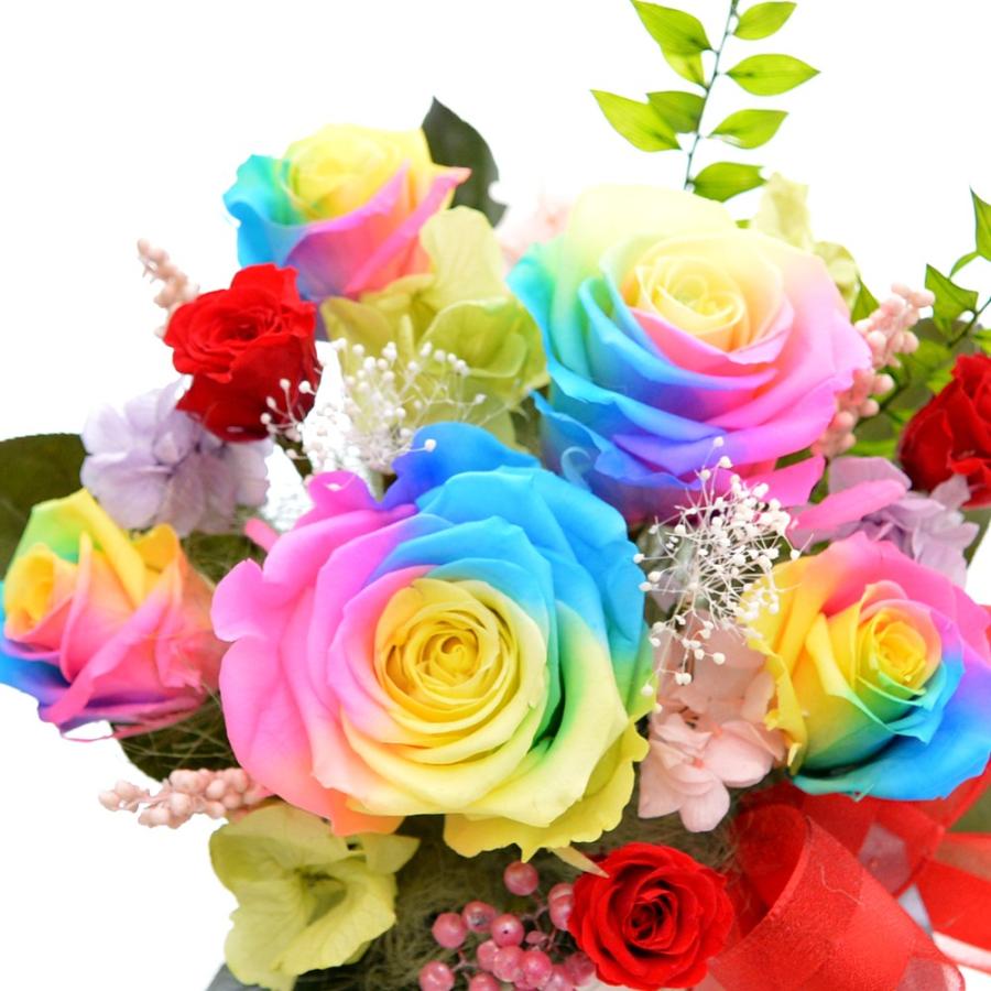 100 プリザーブドフラワー レインボーローズ レインボーグランデ 誕生日 プリザ フラワー お祝い 結婚祝 ギフト 開店祝い 父の日 Rei Grande Reve ヤフーshop 通販 Yahoo ショッピング