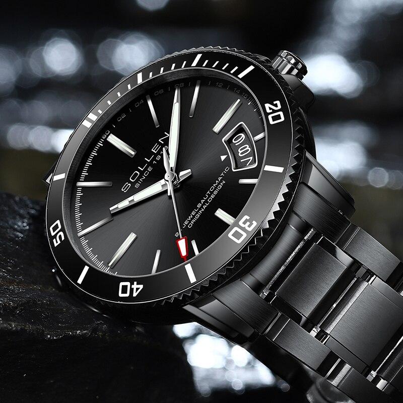 25【新品未使用】 スイス高級ブランド nh35a 自動機械式 発光 防水 スチール時計 s609 【2322564383】(13634円)