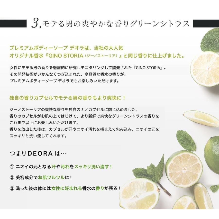 &GINO プレミアムボディーソープ デオラ 480ml 加齢臭 対策 ボディ