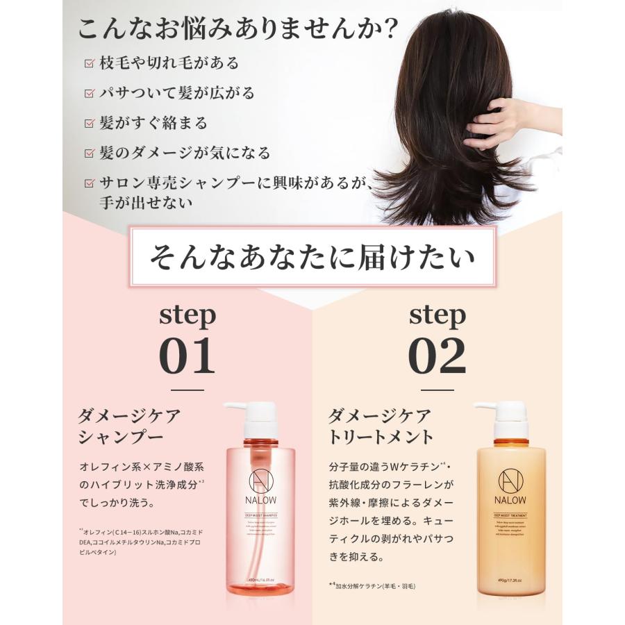 NALOW ナロウ ディープモイスト シャンプー＆トリートメント 詰替 楽天市場】◇リニューアルで増量！◇【詰め替え】NALOWナロウ な