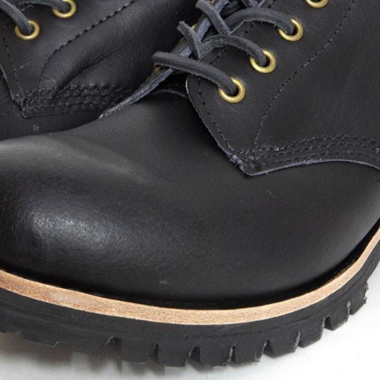 William Lennon ウィリアムレノン｜#107 Field Boots (ブラックスムース)(ワークブーツ フィールドブーツ)の画像