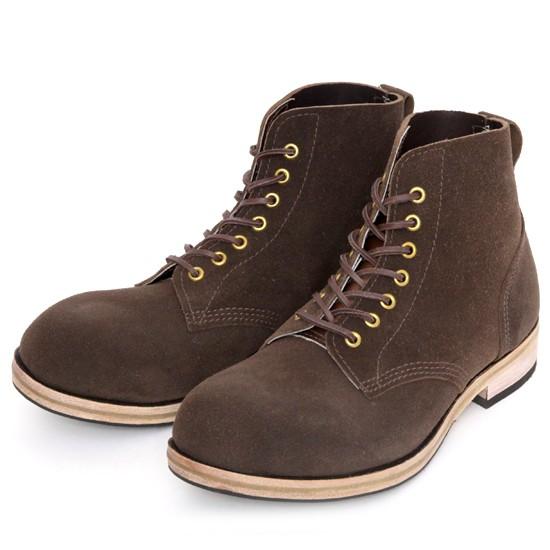 William Lennon ウィリアムレノン｜#107 Field Boots (ブラウン スエード)(ワークブーツ フィールドブーツ)の画像