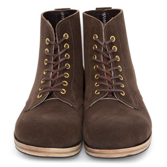 William Lennon ウィリアムレノン｜#107 Field Boots (ブラウン スエード)(ワークブーツ フィールドブーツ)の画像