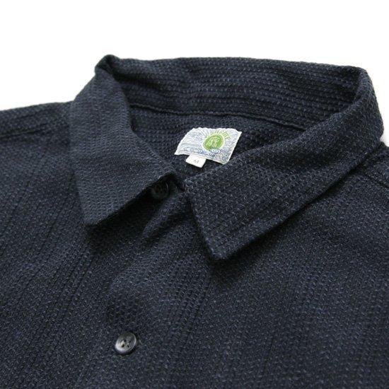 GOHEMP ゴーヘンプ|DOBBY OPEN MIND SHIRTS (チャコール)(半袖シャツ)|reveshop|04
