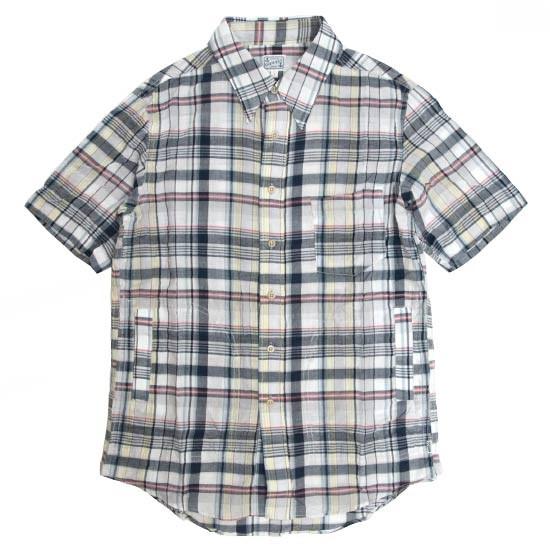 日本ショップ GO WEST S/SL 3POCKET SHIRTS PANAMA SHEARING (ブルー)(ゴーウェスト)(半袖シャツ)