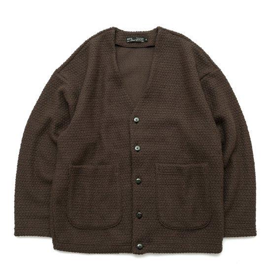 Nasngwam ナスングワム｜WALL CARDIGAN (ミソ)(ポコポコとしたニットの 