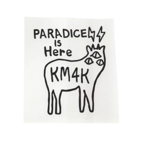 KM4K カモシカ|STICKER ステッカー (ブラック)(屋外対応素材)|reveshop|02