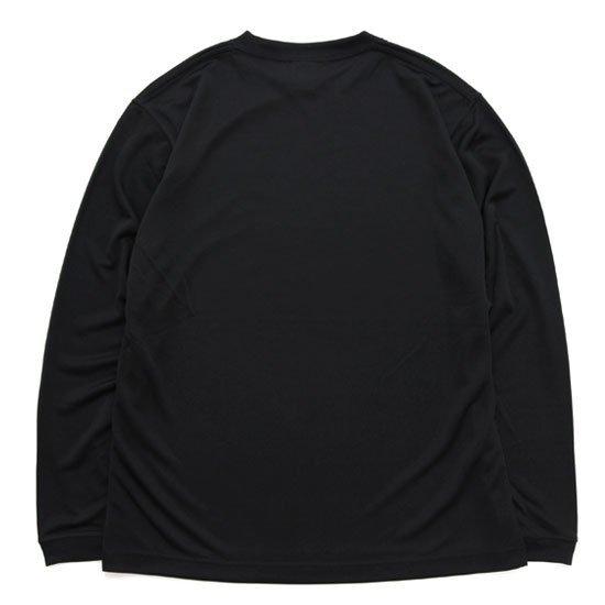KM4K カモシカ|OG ロング化繊Tシャツ T'S LOGO (ブラック)(ロゴ) (ロングTシャツ 吸水速乾)|reveshop|02