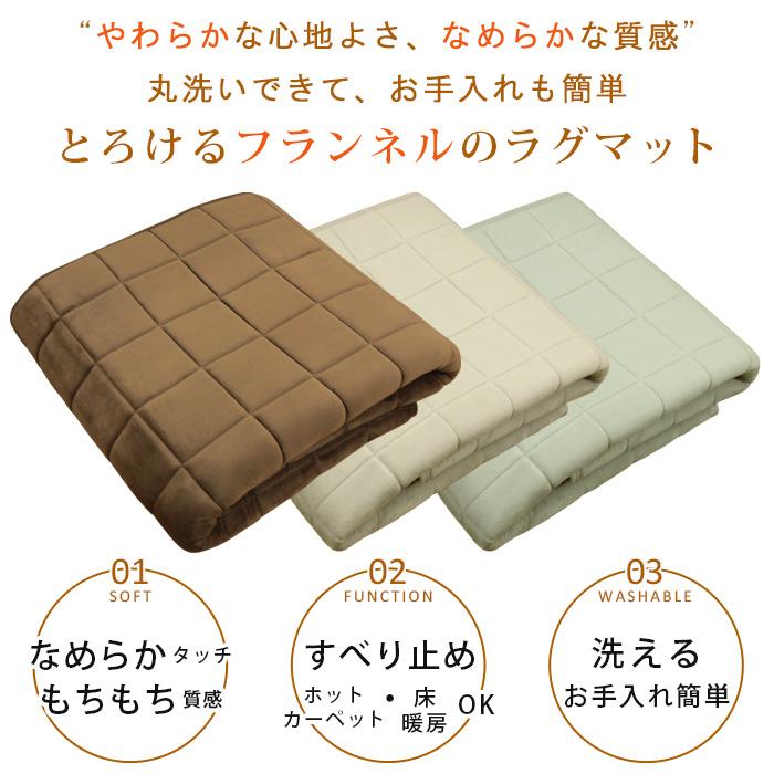 REVEUR ラグ こたつ敷き布団 正方形 140×140cm 洗える ラグマット