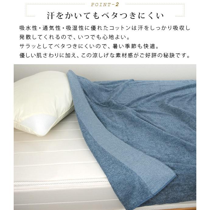REVEUR タオルケット ダブル 綿100％ やわらか 夏掛け 肌掛け パイル地