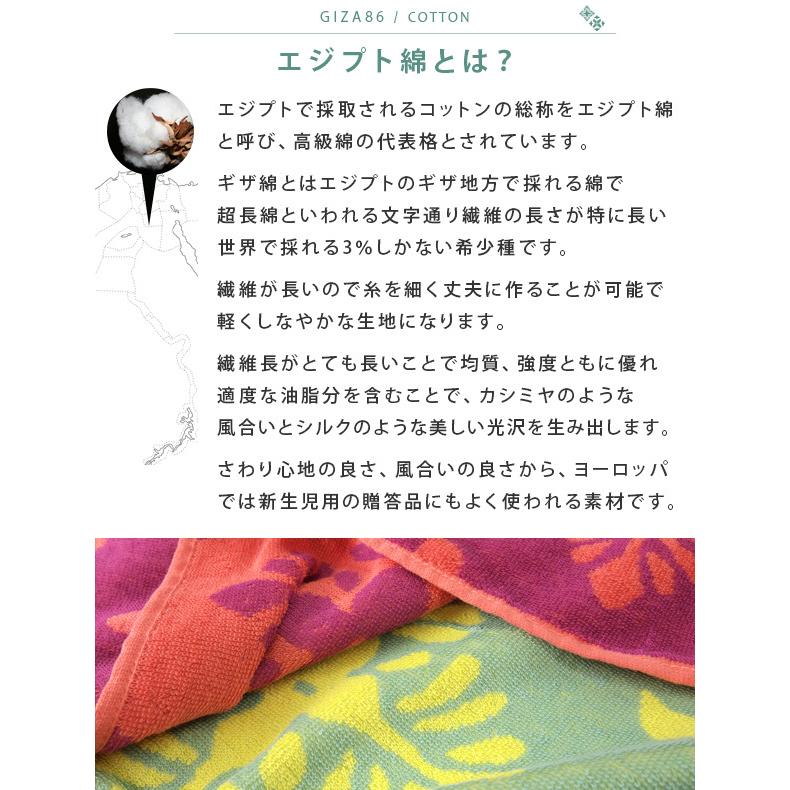 REVEUR タオルケット シングル エジプト綿100％ ボタニカル柄 夏掛け