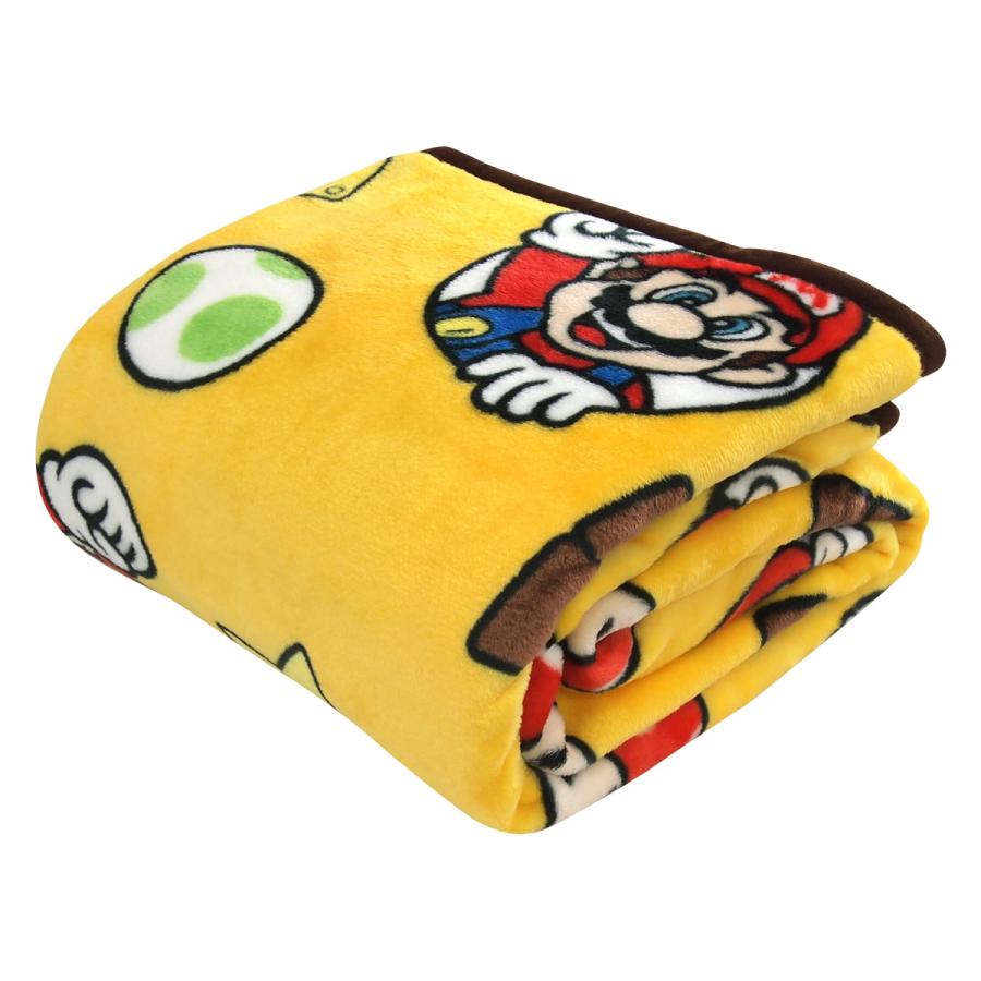 任天堂（Nintendo） 毛布 シングル スーパーマリオ ブランケット もう