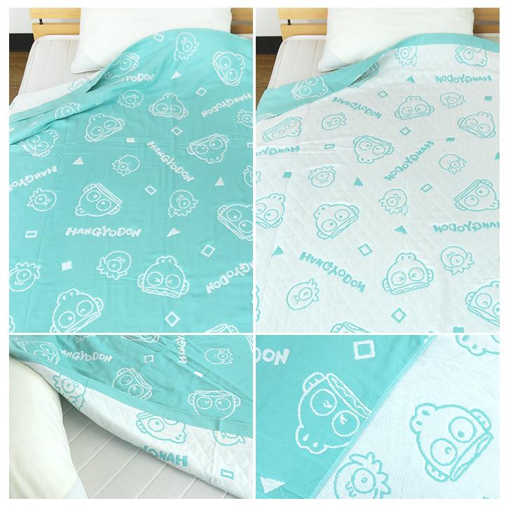 sanrio（サンリオ） ガーゼケット ハンギョドン シングル 140×190cm 綿