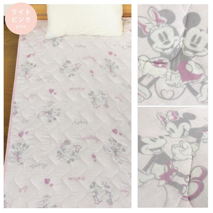 Disney ミッキー ミニー ガーゼ 敷きパッド ベッドパッド Disney ミッキー ミニー ガーゼ 敷きパッド ベッドパッド
